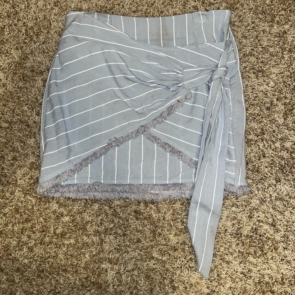 Tobi striped mini skirt